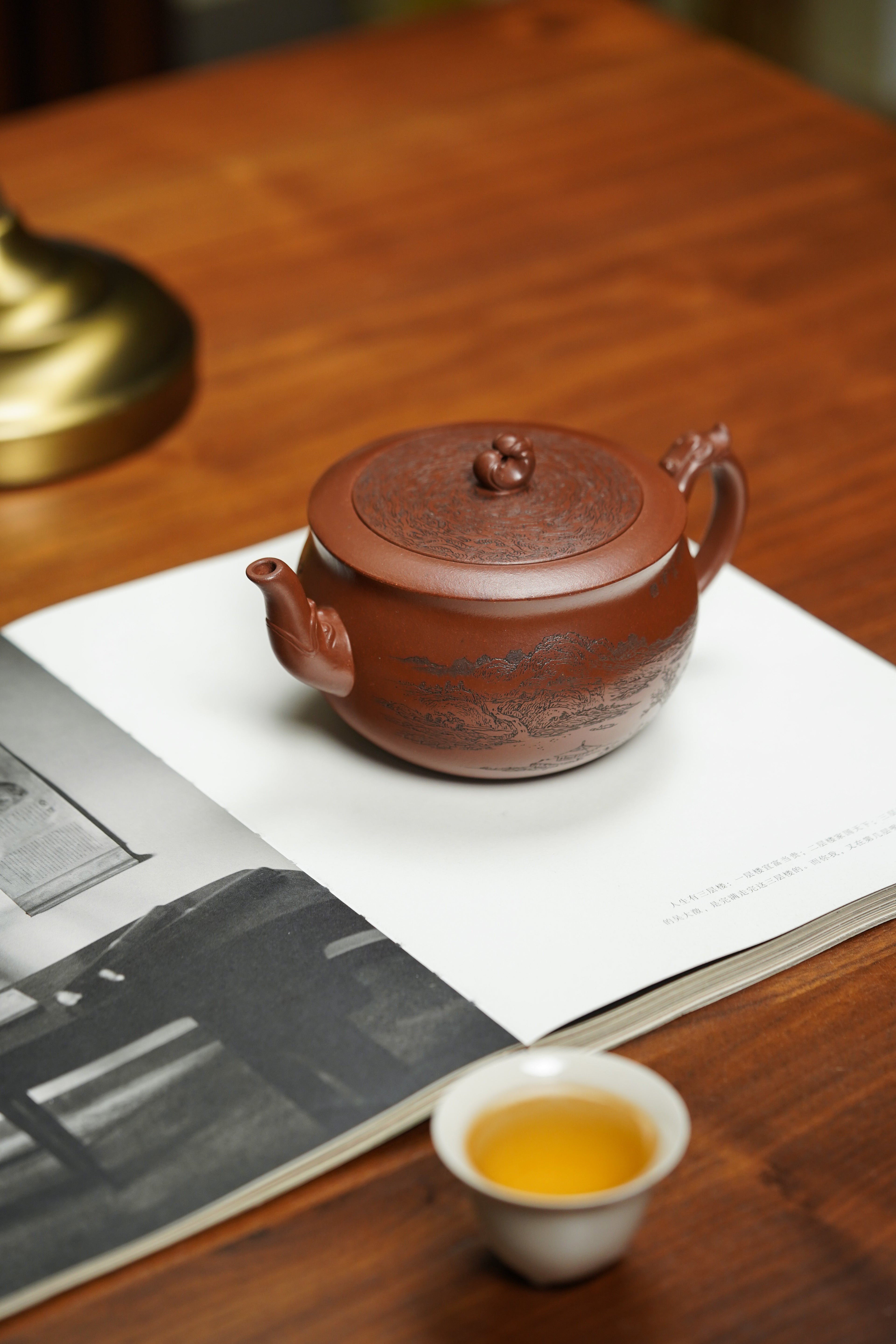 宏林山水·礼藏天下｜陈宏林大师传世巅峰臻品【苍龙观山壶】原矿极品底槽清·480cc