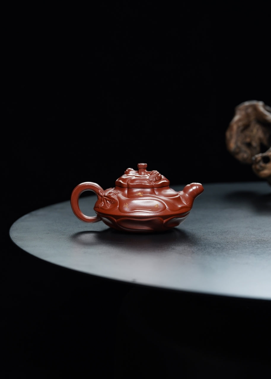 储立之大师｜中国陶瓷艺术终身成就奖获得者｜典藏重器【风卷葵壶】原矿优质红泥·350cc