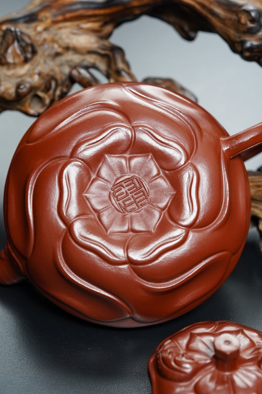 储立之大师｜中国陶瓷艺术终身成就奖获得者｜典藏重器【风卷葵壶】原矿优质红泥·350cc