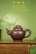 7000CC超大品👍范泽锋大师高徒·省大师邱爽紫砂潜力重器【大竹报春】原矿优质老紫泥