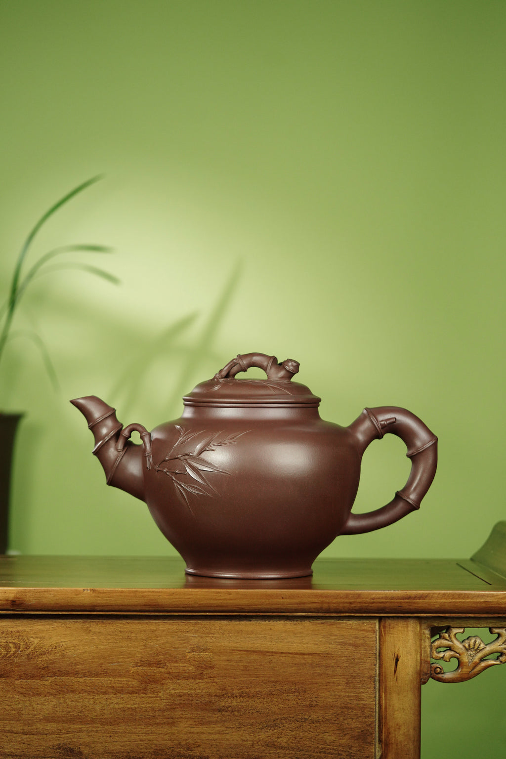 7000CC超大品👍范泽锋大师高徒·省大师邱爽紫砂潜力重器【大竹报春】原矿优质老紫泥
