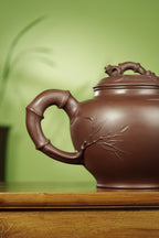 7000CC超大品👍范泽锋大师高徒·省大师邱爽紫砂潜力重器【大竹报春】原矿优质老紫泥