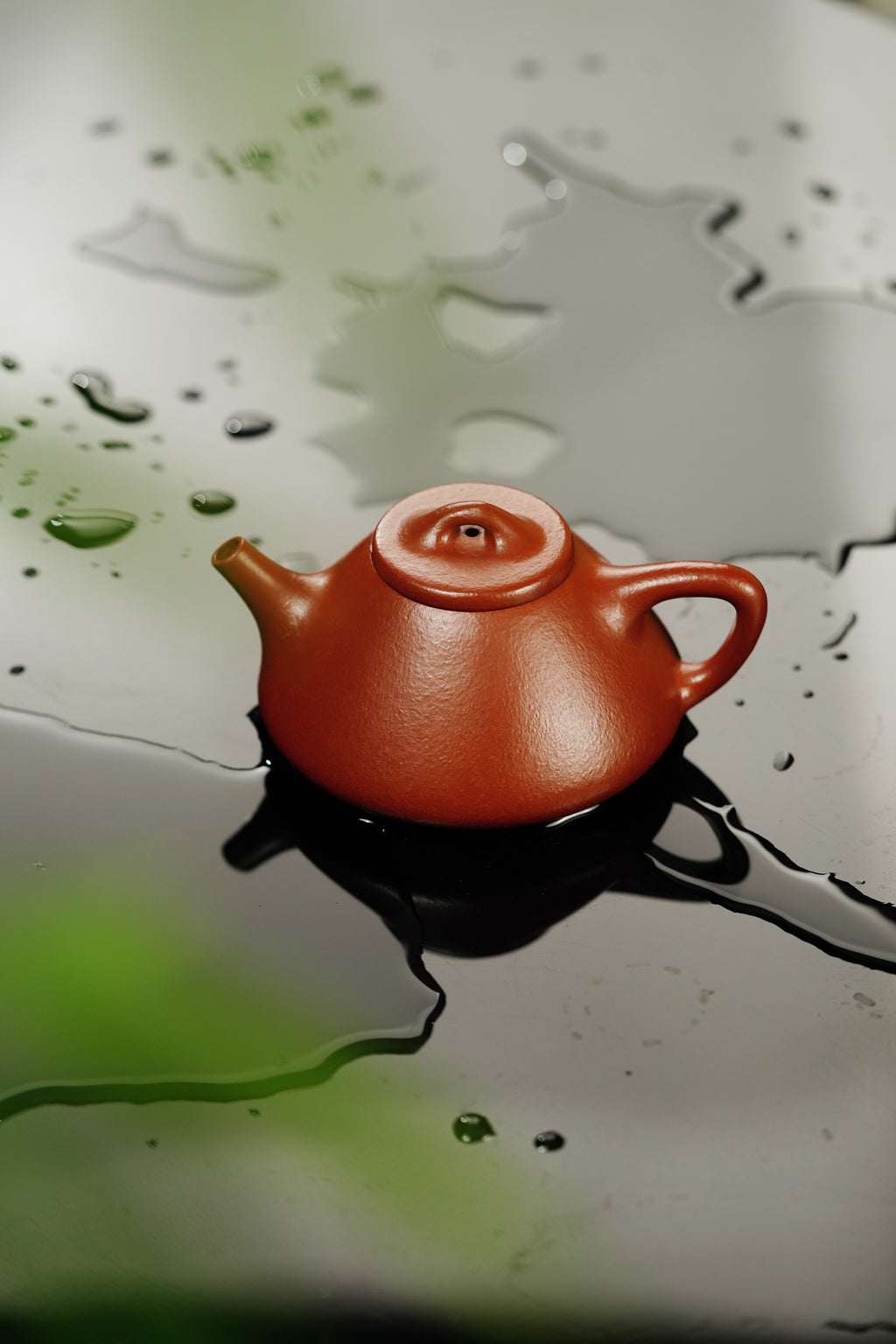 范泽锋大师高徒·省大师邱爽紫砂潜力重器【子冶石瓢壶】原矿优质粗砂朱泥·170cc