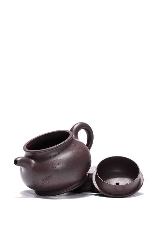 紫砂珍藏级精品｜省大师吴培林高徒·王雅丽 制【潘壶】世家传承·精工之作 原矿大水潭天青泥·350cc