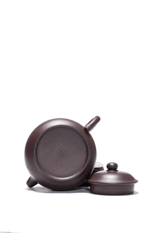 紫砂珍藏级精品｜省大师吴培林高徒·王雅丽 制【潘壶】世家传承·精工之作 原矿大水潭天青泥·350cc