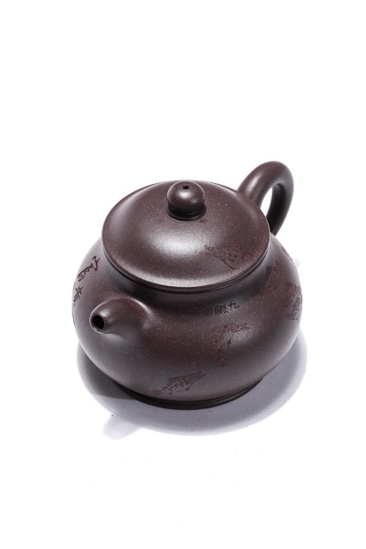 紫砂珍藏级精品｜省大师吴培林高徒·王雅丽 制【潘壶】世家传承·精工之作 原矿大水潭天青泥·350cc