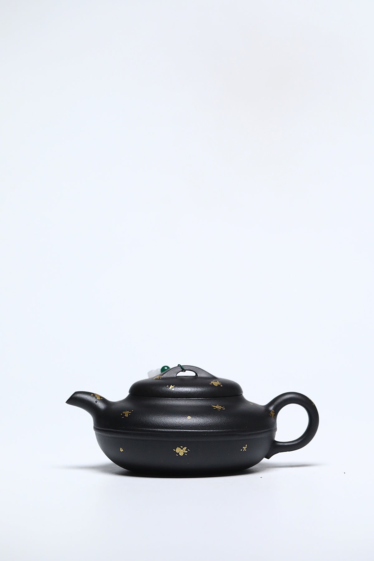 紫砂重器·椭圆线圆｜蒋诗情原矿底槽清还原烧·洒金雅器｜巅峰力作 原矿底槽清还原烧·160cc