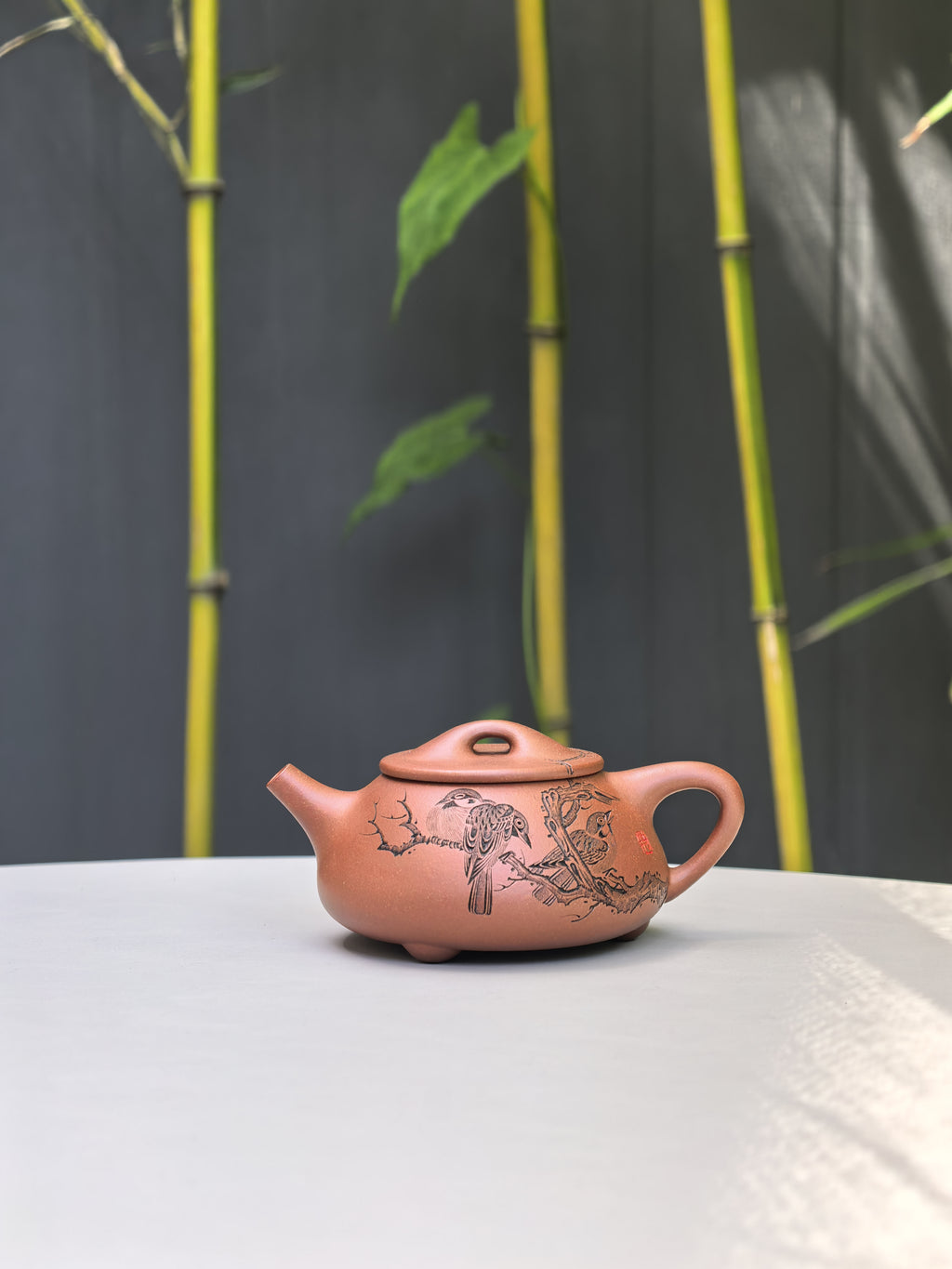 新品❤️中华神刀·刻绘巅峰 杨喜雨大师陶刻巅峰臻品《景舟石瓢壶》原矿极品底槽清·210cc