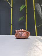 新品❤️中华神刀·刻绘巅峰 杨喜雨大师陶刻巅峰臻品《景舟石瓢壶》原矿极品底槽清·210cc