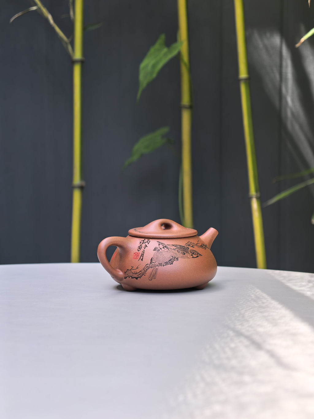新品❤️中华神刀·刻绘巅峰 杨喜雨大师陶刻巅峰臻品《景舟石瓢壶》原矿极品底槽清·210cc