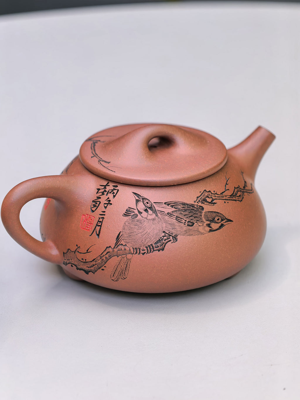 新品❤️中华神刀·刻绘巅峰 杨喜雨大师陶刻巅峰臻品《景舟石瓢壶》原矿极品底槽清·210cc