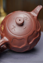紫砂界金字塔尖·非遗功勋国大师 邱玉林大拍95万｜殿堂级顶奢臻品《禅茶壶》原矿极品底槽清·450cc 真金限量版