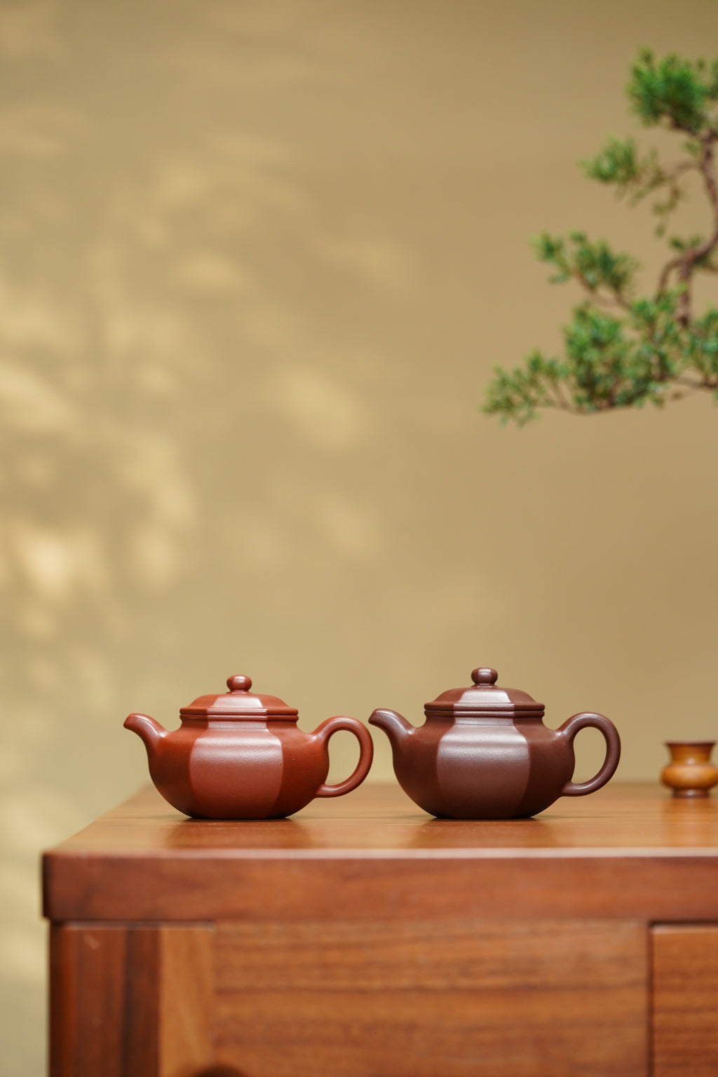 稀世典藏·紫砂孤品｜沈更轶大师薄胎巅峰之作【六方仿古壶】原矿极品老紫泥·200cc