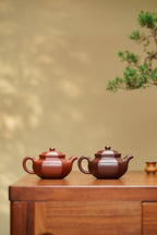 稀世典藏·紫砂孤品｜沈更轶大师薄胎巅峰之作【六方仿古壶】原矿极品老紫泥·200cc