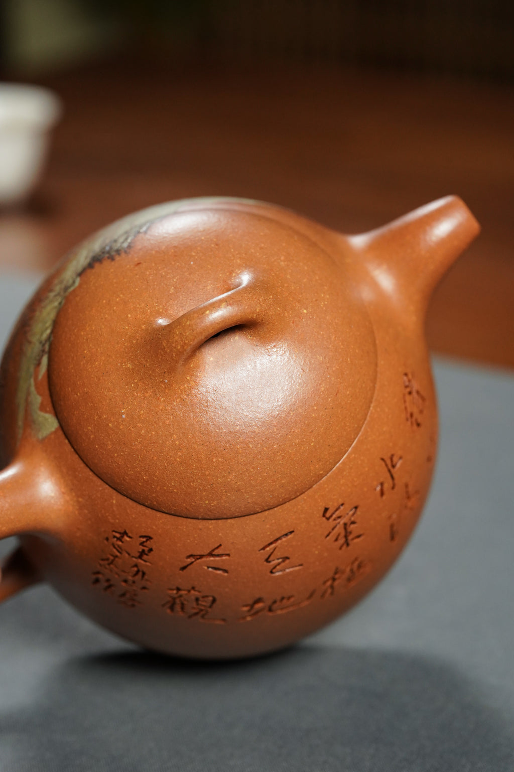 新品👍稀世典藏·天工孤品｜正高沈更轶亲制✖️张志杰泥绘【秦权壶】原矿极品老段泥·300cc