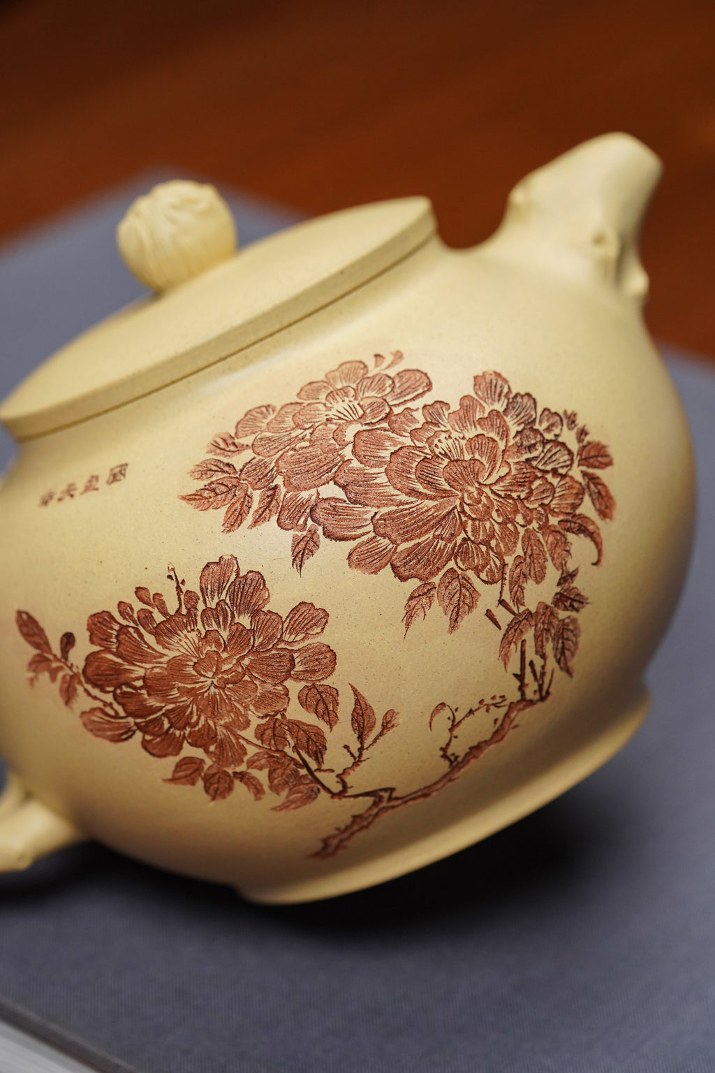 国大师李昌鸿·臻品福利🧧紫砂泰斗顾景舟传承·双国大师之作【牡丹花开套组】原矿优质本山绿·420cc