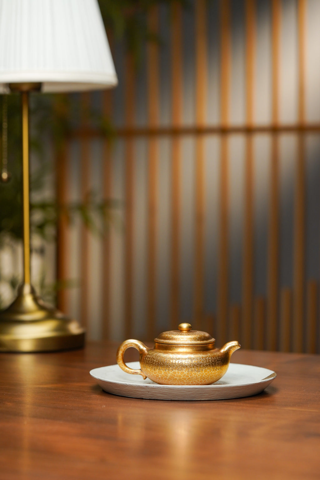 一器藏心经·紫砂纳万福｜郑求标大师｜吉祥经➕心经 至尊藏品《小仿古壶》原矿优质底槽清·150cc（紫晶贝壳烧)