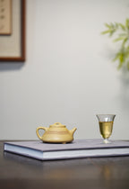 一器藏心经·紫砂纳万福｜郑求标大师｜心经+吉祥经至尊臻品【心经石瓢壶】原矿极品本山绿·120cc