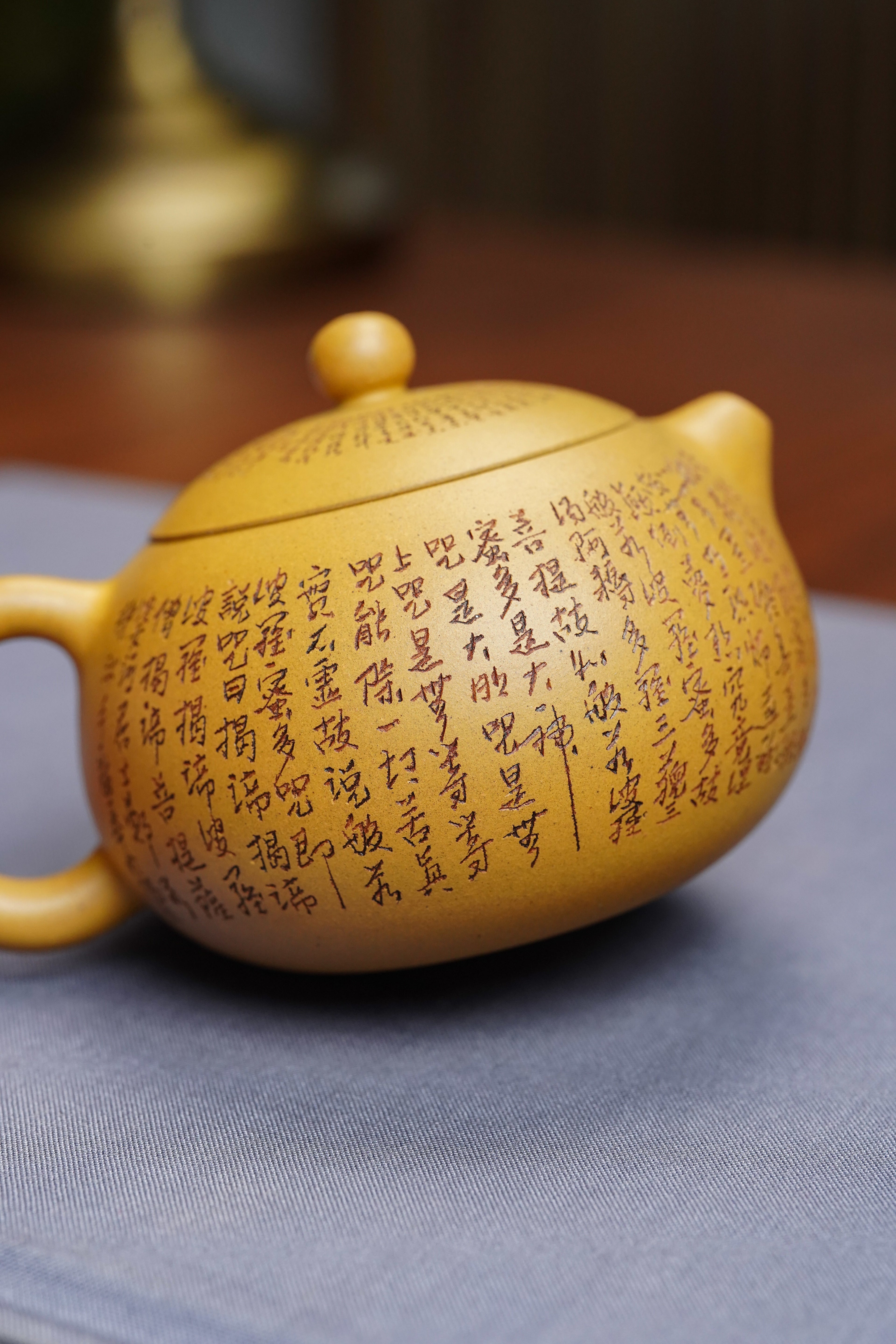 香港大拍31万佳作·紫砂界心经巨匠·郑求标大师恭刻双心经➕吉祥经《六合西施》极具收藏价值重器👍（单个价）