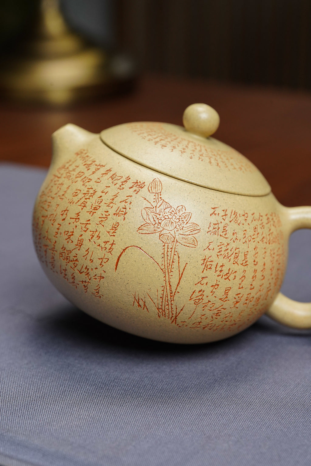 香港大拍31万佳作·紫砂界心经巨匠·郑求标大师恭刻双心经➕吉祥经《六合西施》极具收藏价值重器👍（单个价）