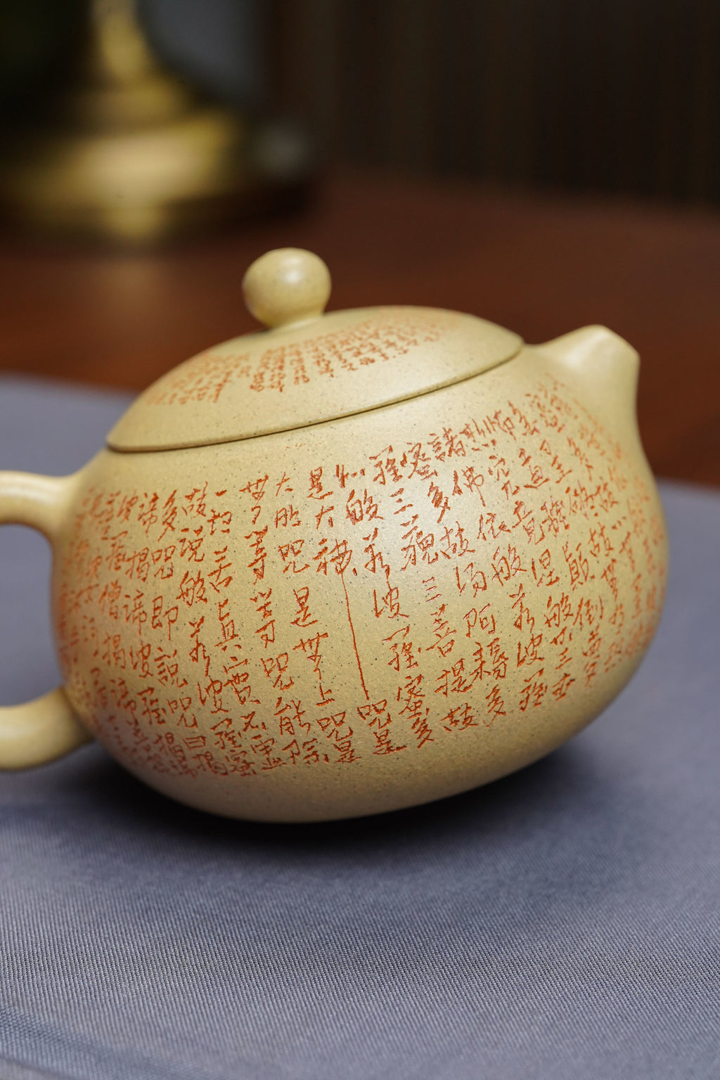 香港大拍31万佳作·紫砂界心经巨匠·郑求标大师恭刻双心经➕吉祥经《六合西施》极具收藏价值重器👍（单个价）
