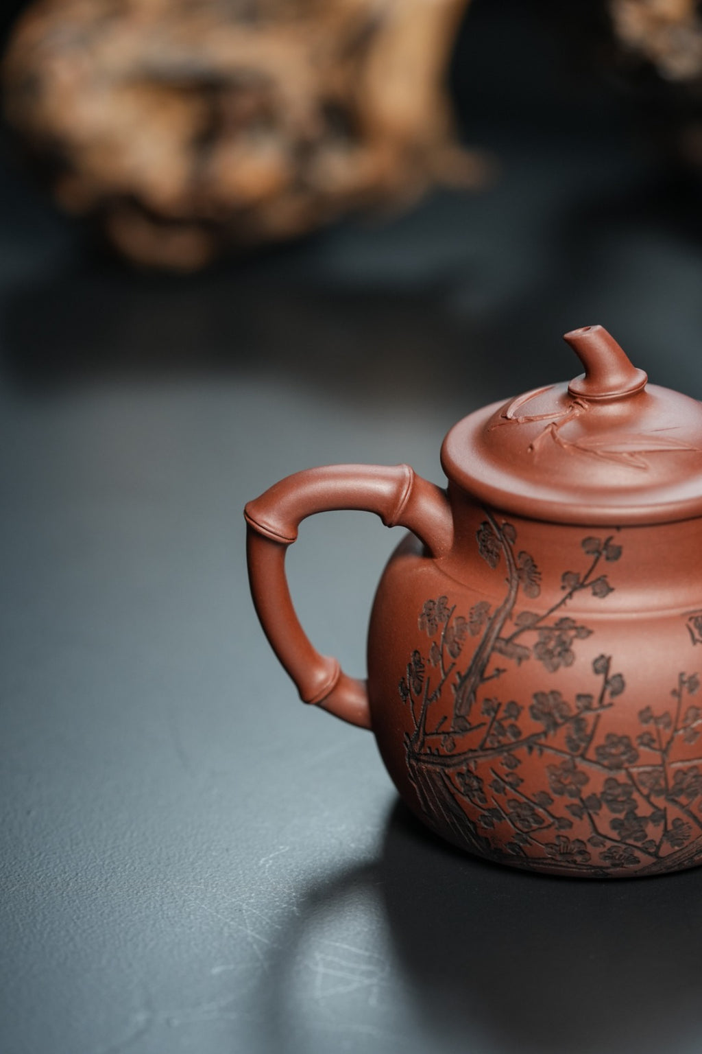 新品❤️立之紫砂 礼藏至尊｜储立之大师 中国陶瓷艺术终身成就奖获得者 典藏重器【竹溪壶】原矿优质紫泥·240cc