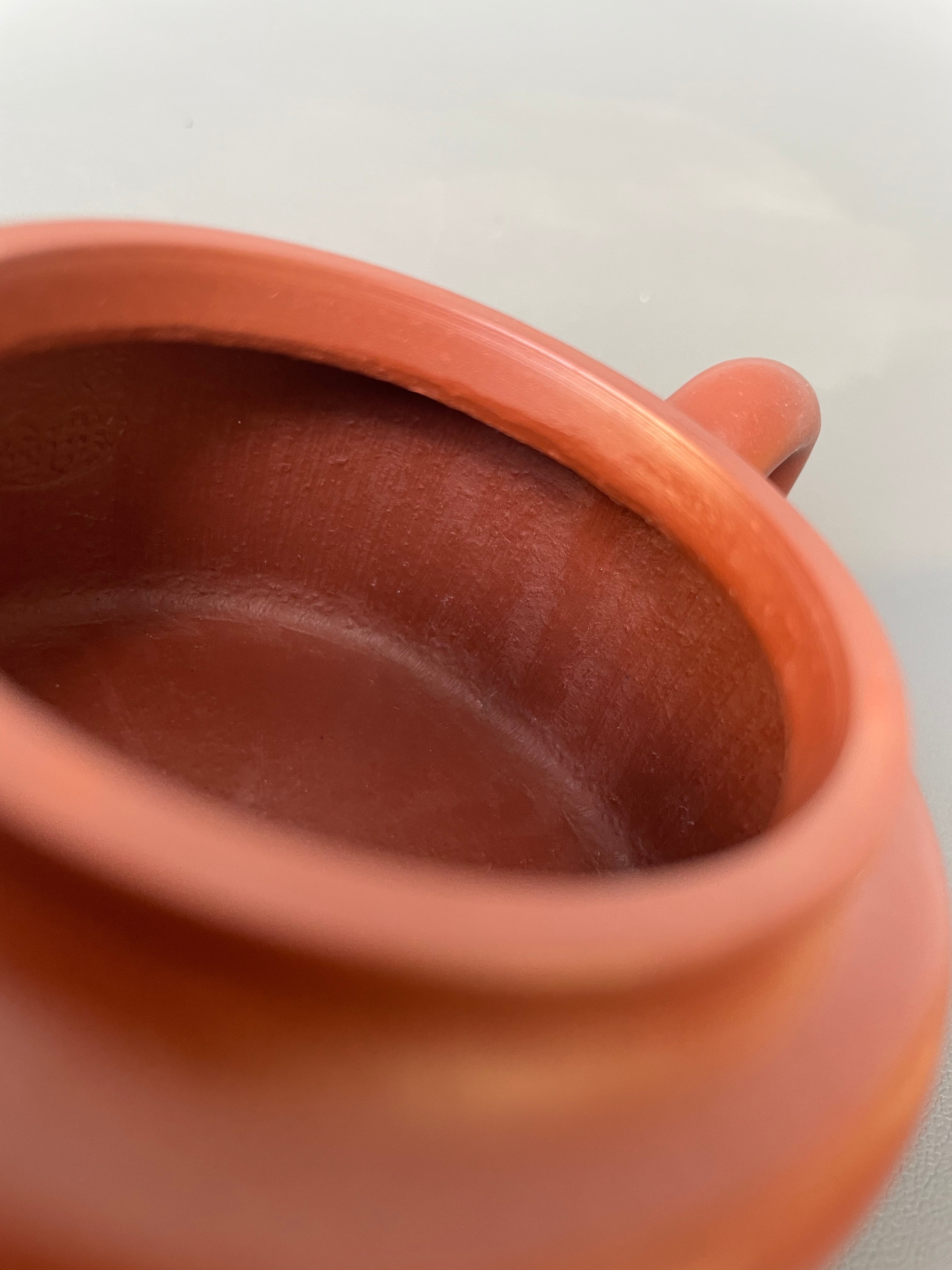 范泽锋大师高徒·省大师邱爽紫砂潜力重器【德钟壶】原矿优质粗砂朱泥·110cc