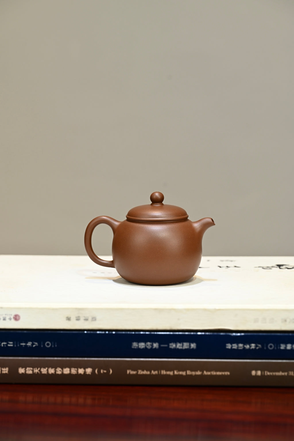 匏尊·全手工 容量190cc/原矿紫泥 壶形似瓠，稳重沉着