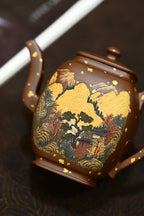 西明夫人·全手工六届全手工大赛一等奖高工施昌作品 /容量230cc/原矿底槽清描金