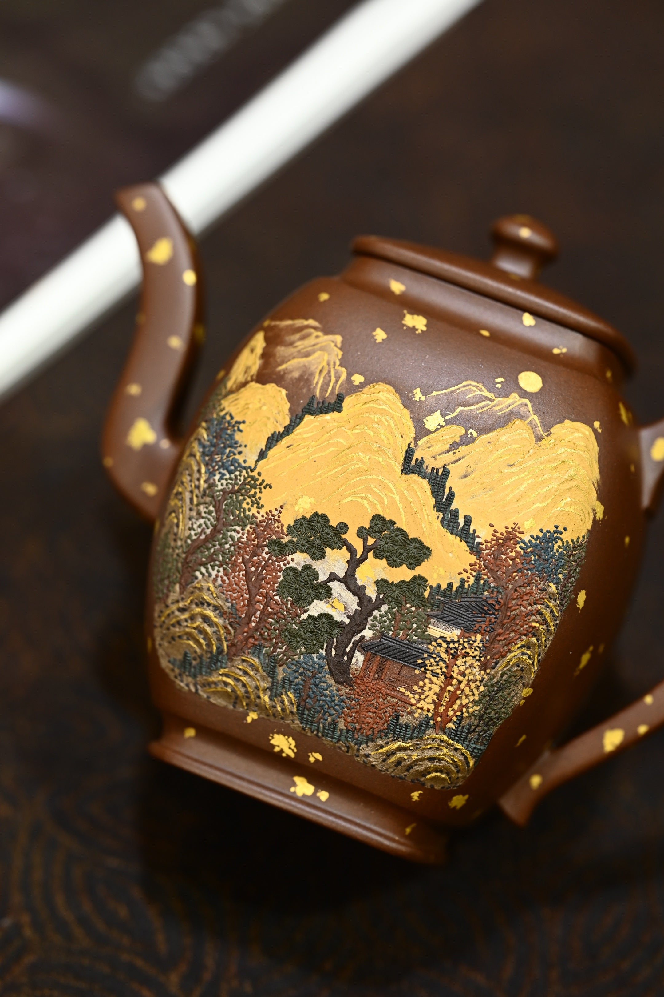 西明夫人·全手工六届全手工大赛一等奖高工施昌作品 /容量230cc/原矿底槽清描金