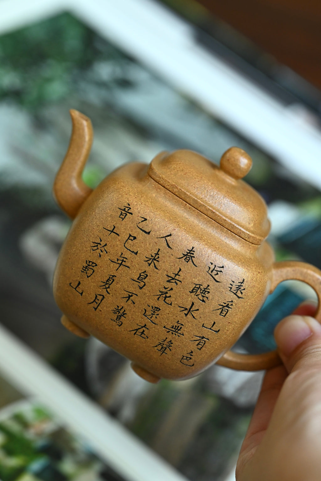 四方宫灯·全手工 /容量150cc/原矿黄金段