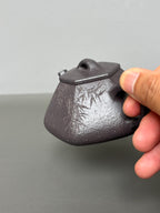 耿浩方壶 礼藏双绝🇨🇳 紫砂80后方器巨匠·耿浩巅峰之作《心舟石瓢壶》原矿极品天清泥·190cc