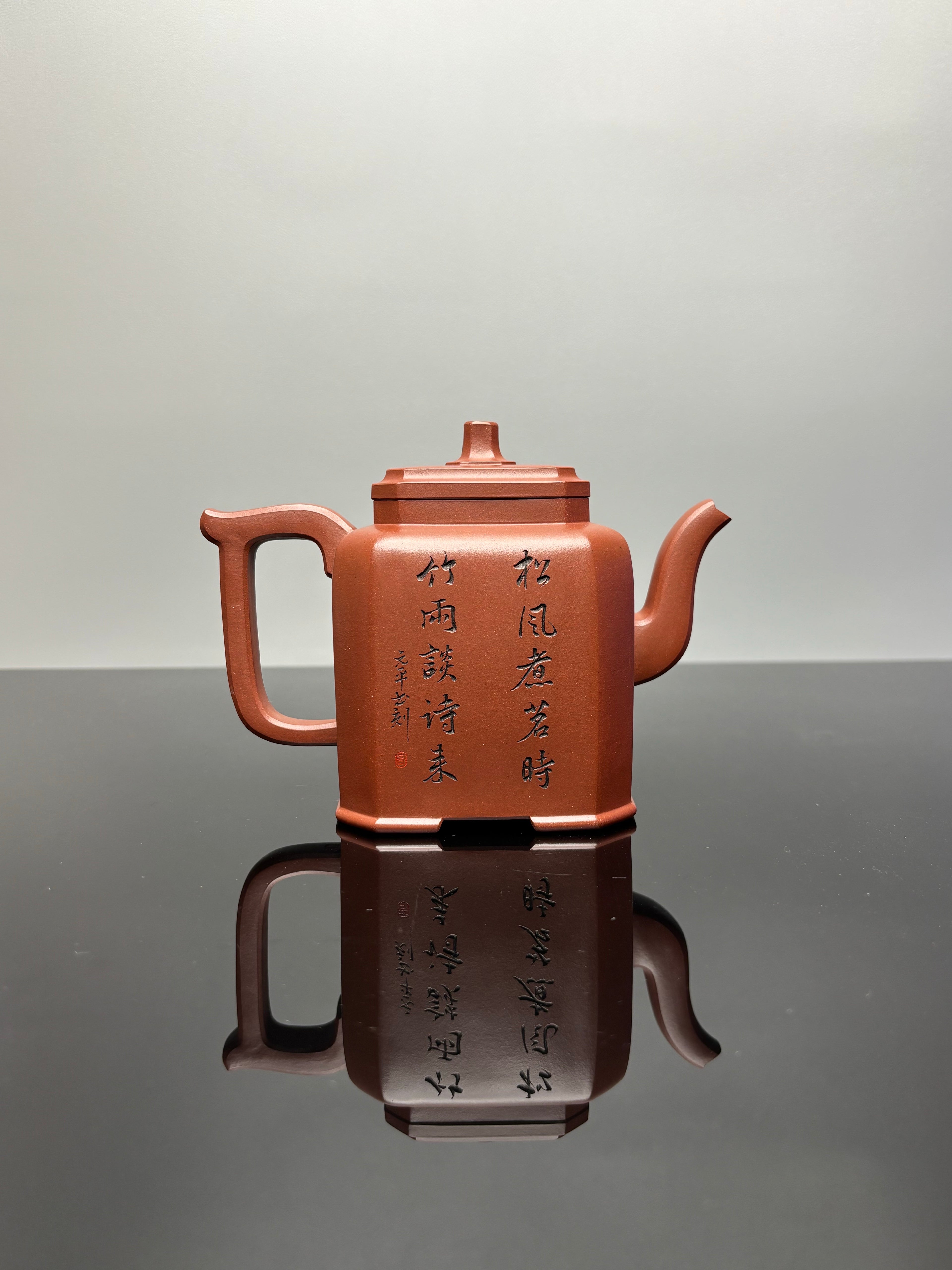 【重器藏品】江建翔大师高徒·杜益君高端系列·松鹤延年《福鼎八方》原矿优质底槽青·500cc大品