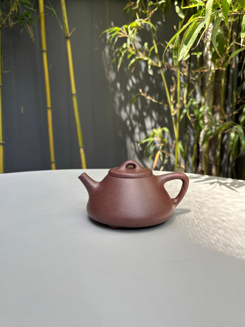 新品❤️范泽锋大师高徒·省大师邱爽紫砂潜力重器【子冶石瓢】原矿优质紫玉金砂·220cc