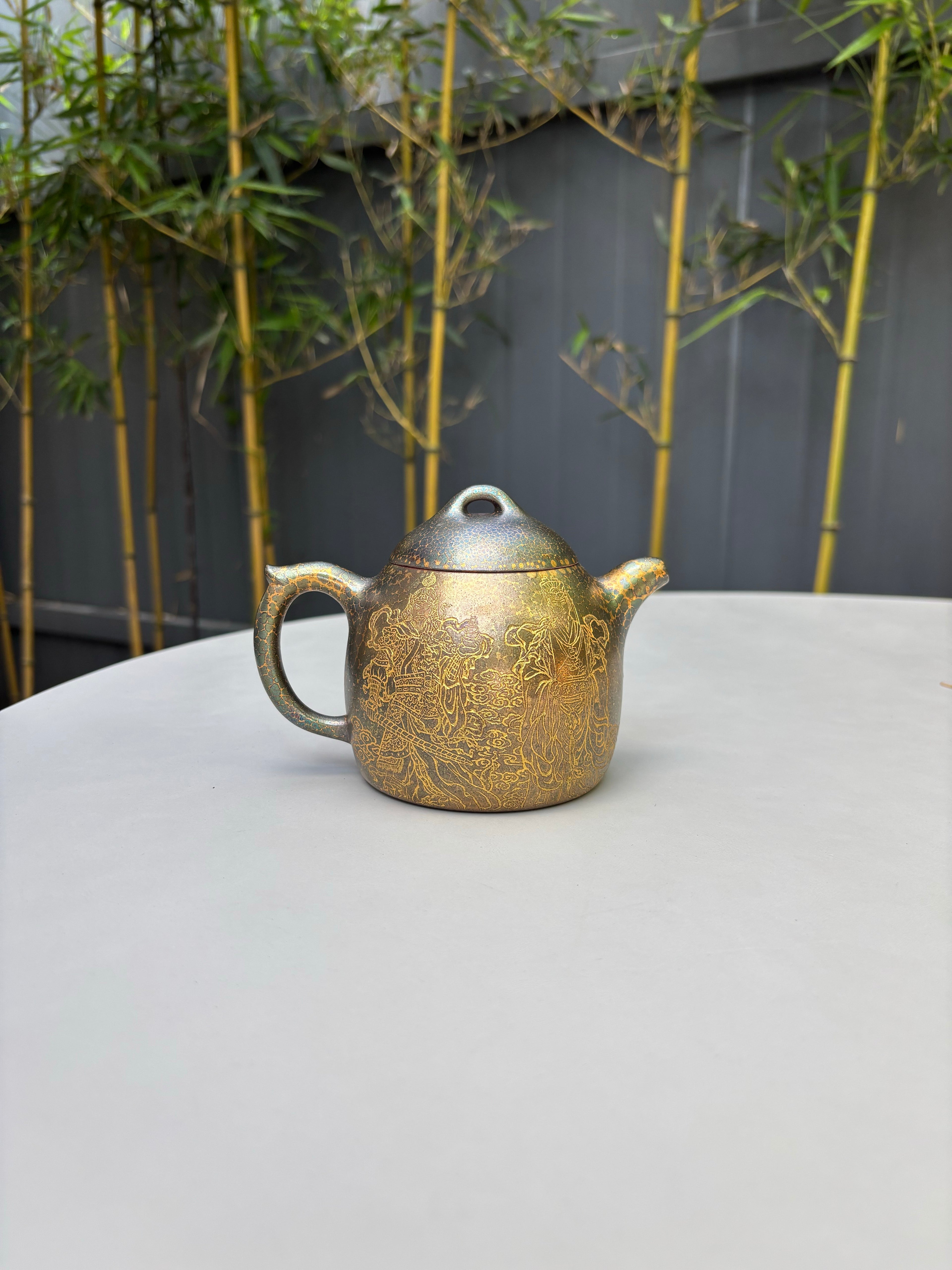 新品❤️秦权藏势，五路聚财｜邱爽×邱玉林双大师联袂【秦权·五路财神】原矿优质底槽清·350cc