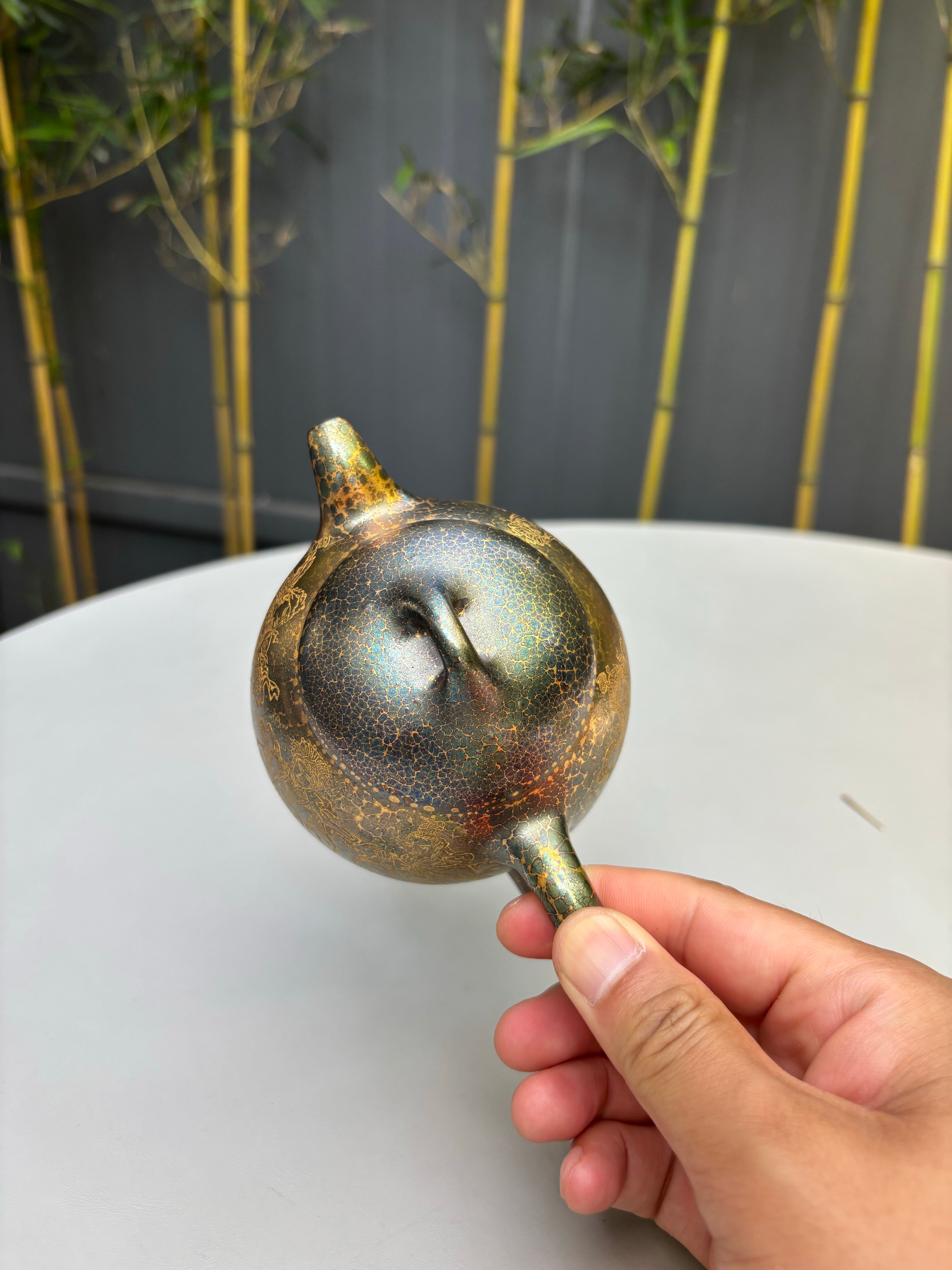 新品❤️秦权藏势，五路聚财｜邱爽×邱玉林双大师联袂【秦权·五路财神】原矿优质底槽清·350cc