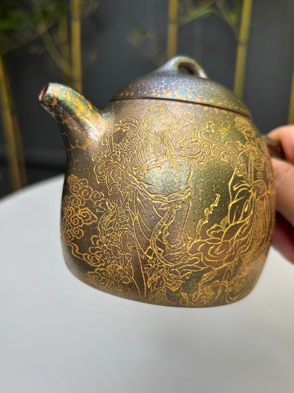 新品❤️秦权藏势，五路聚财｜邱爽×邱玉林双大师联袂【秦权·五路财神】原矿优质底槽清·350cc
