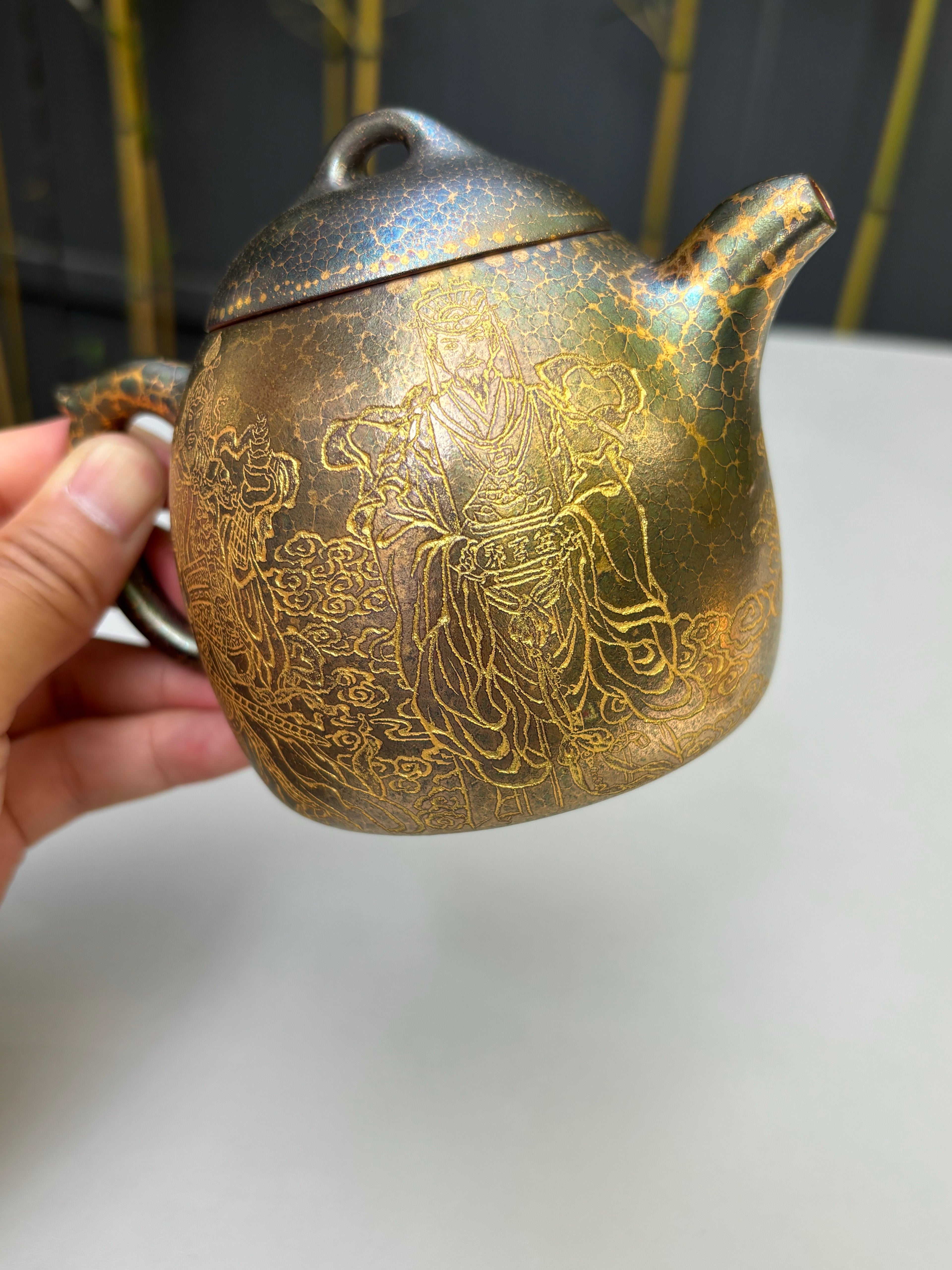 新品❤️秦权藏势，五路聚财｜邱爽×邱玉林双大师联袂【秦权·五路财神】原矿优质底槽清·350cc