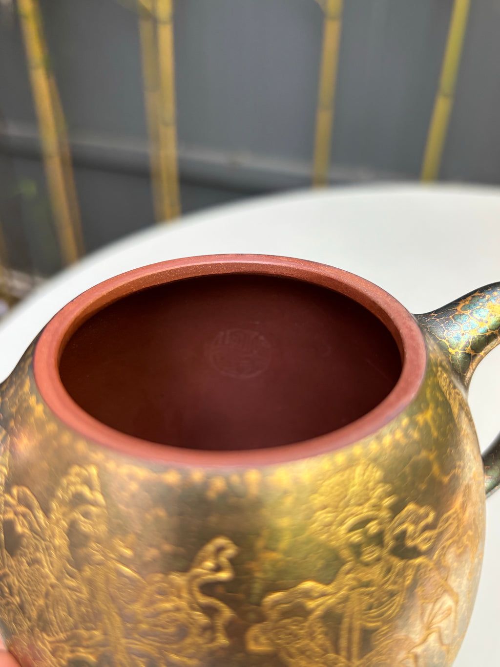 新品❤️秦权藏势，五路聚财｜邱爽×邱玉林双大师联袂【秦权·五路财神】原矿优质底槽清·350cc