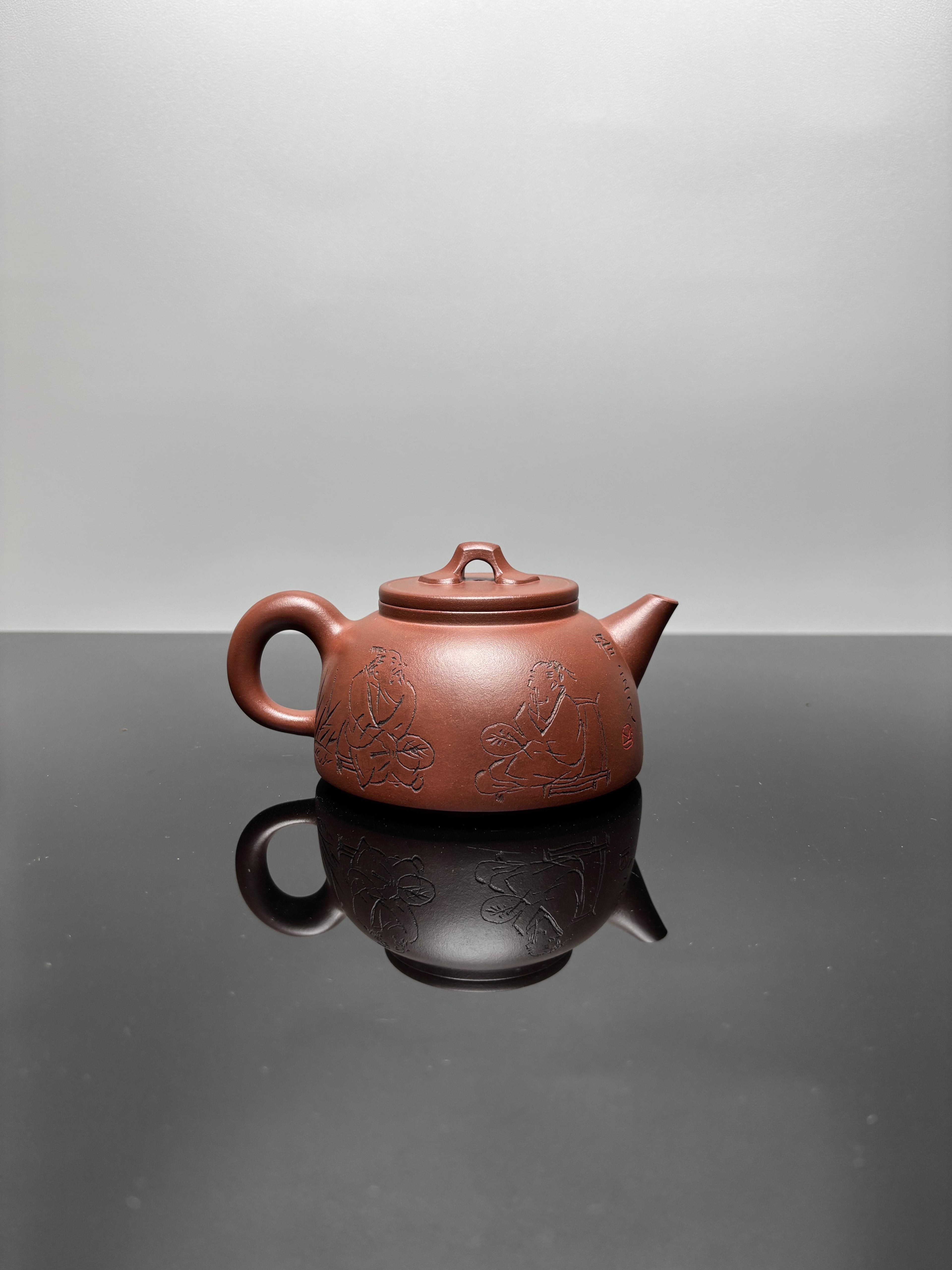 国大师 顾绍培➕省大师 储立之合作限量款✨中国陶瓷艺术终身成就奖重器【如意壶】原矿优质底槽清·350cc