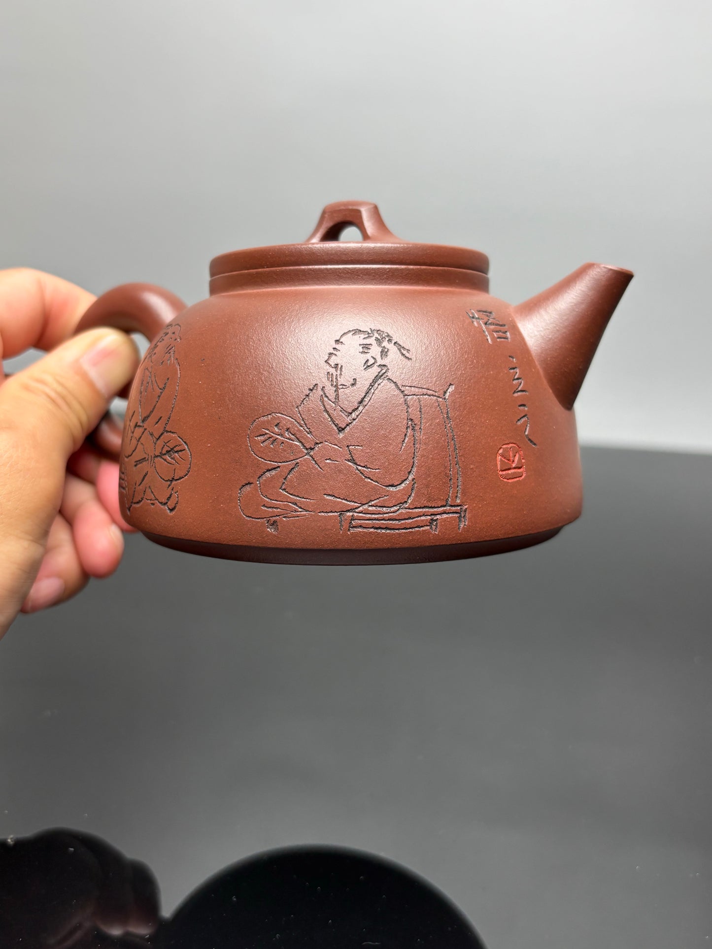 国大师 顾绍培➕省大师 储立之合作限量款✨中国陶瓷艺术终身成就奖重器【如意壶】原矿优质底槽清·350cc