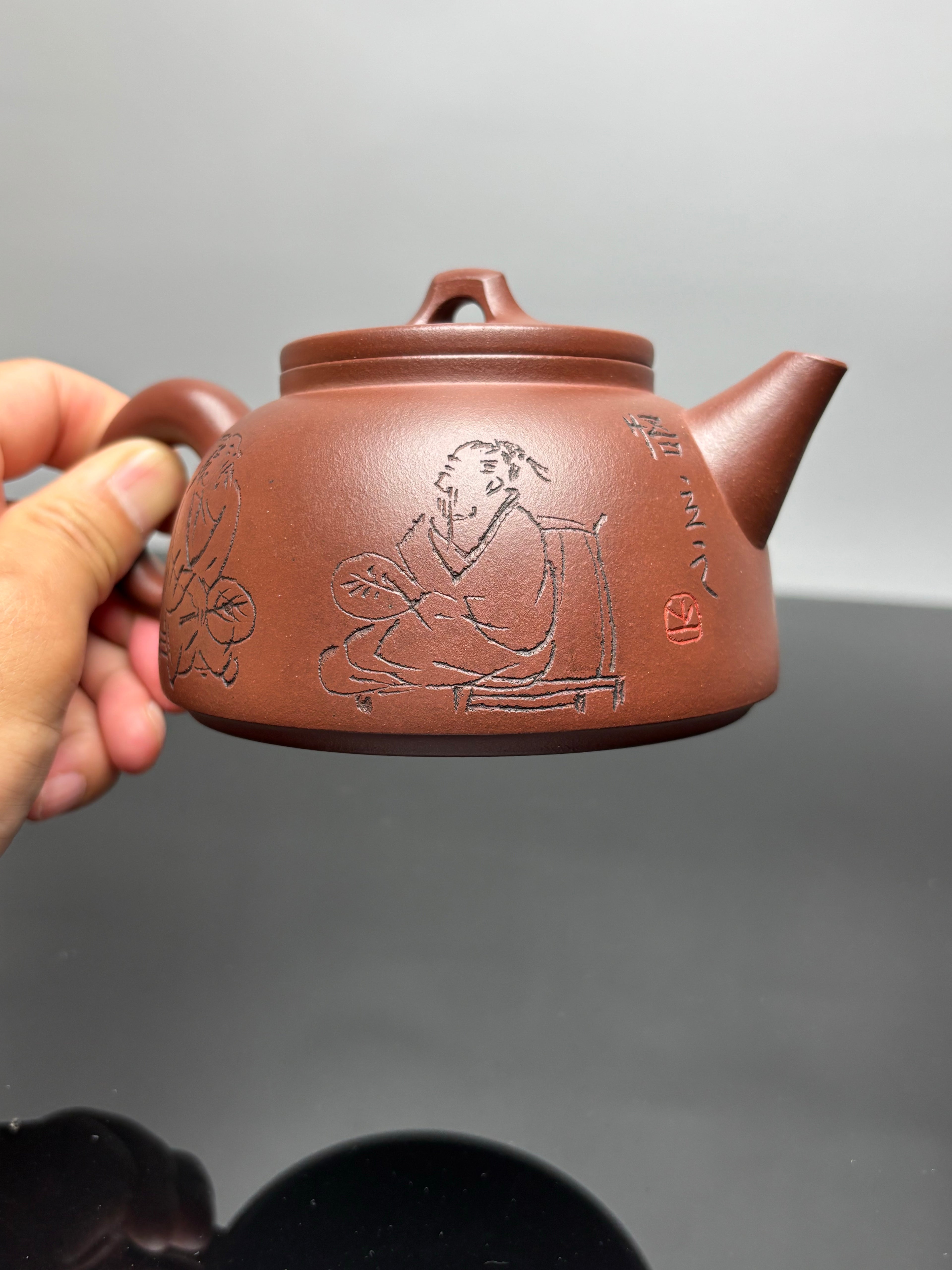 国大师 顾绍培➕省大师 储立之合作限量款✨中国陶瓷艺术终身成就奖重器【如意壶】原矿优质底槽清·350cc