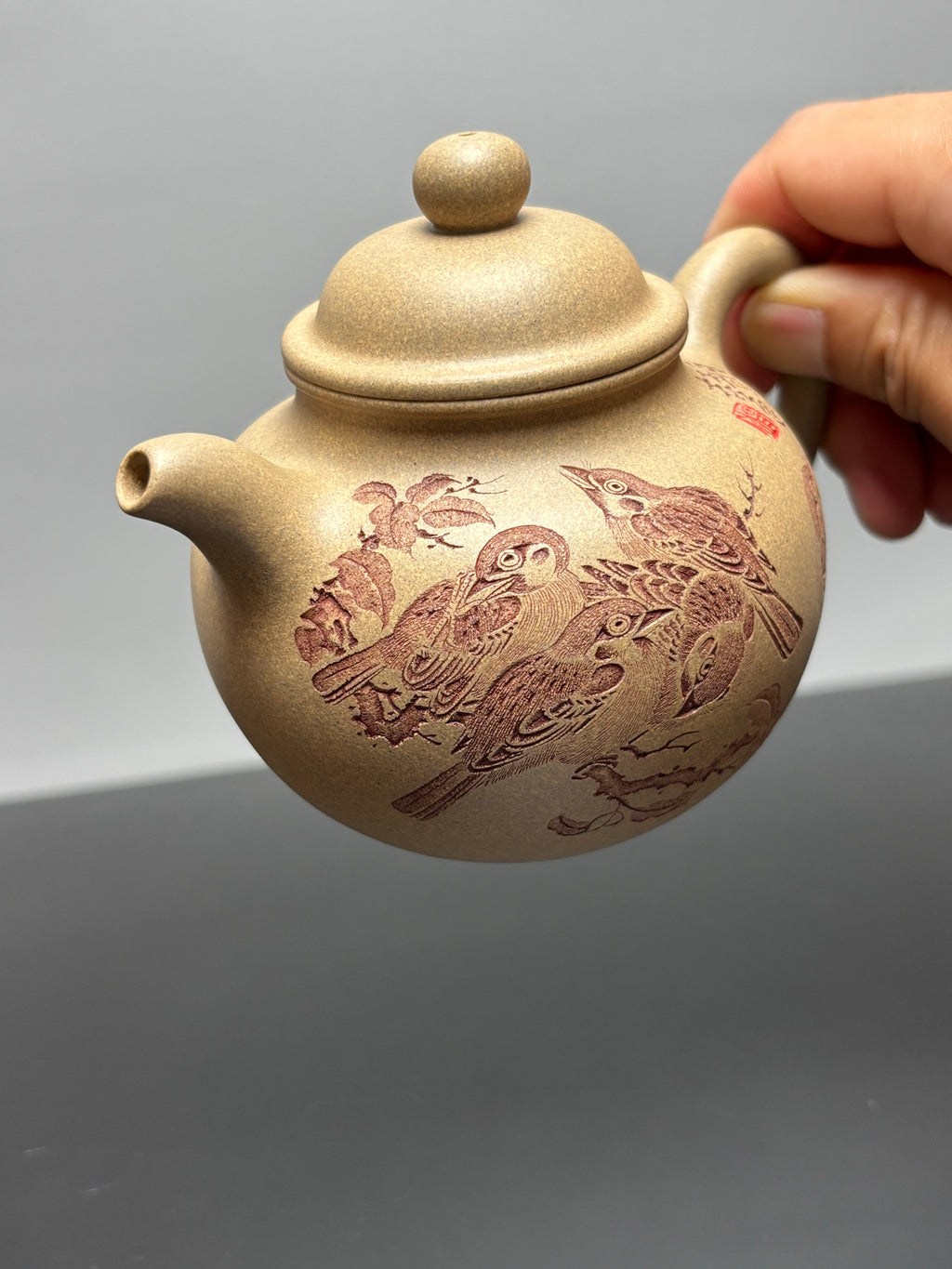 新品❤️🇨🇳杨喜雨大师陶刻巅峰臻品《掇球壶》礼藏双宜传世重器！五福临门原矿优质段泥·280cc