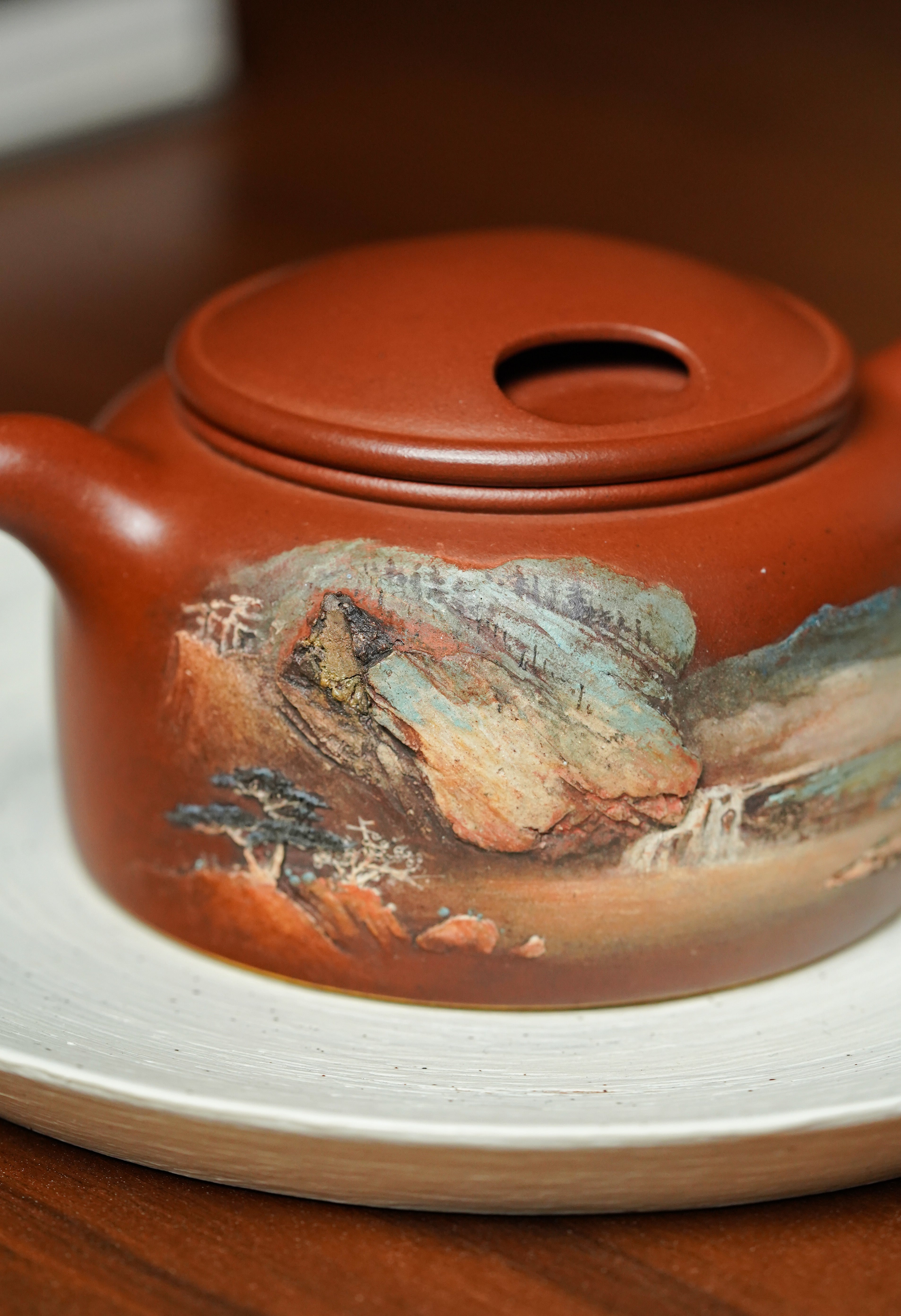 重器新品👍双宗师合璧·紫砂史巅峰 🇨🇳 紫砂界天花板｜何光宏·邱玉林联袂创作《牛盖莲子壶》原矿优质底槽清·260cc