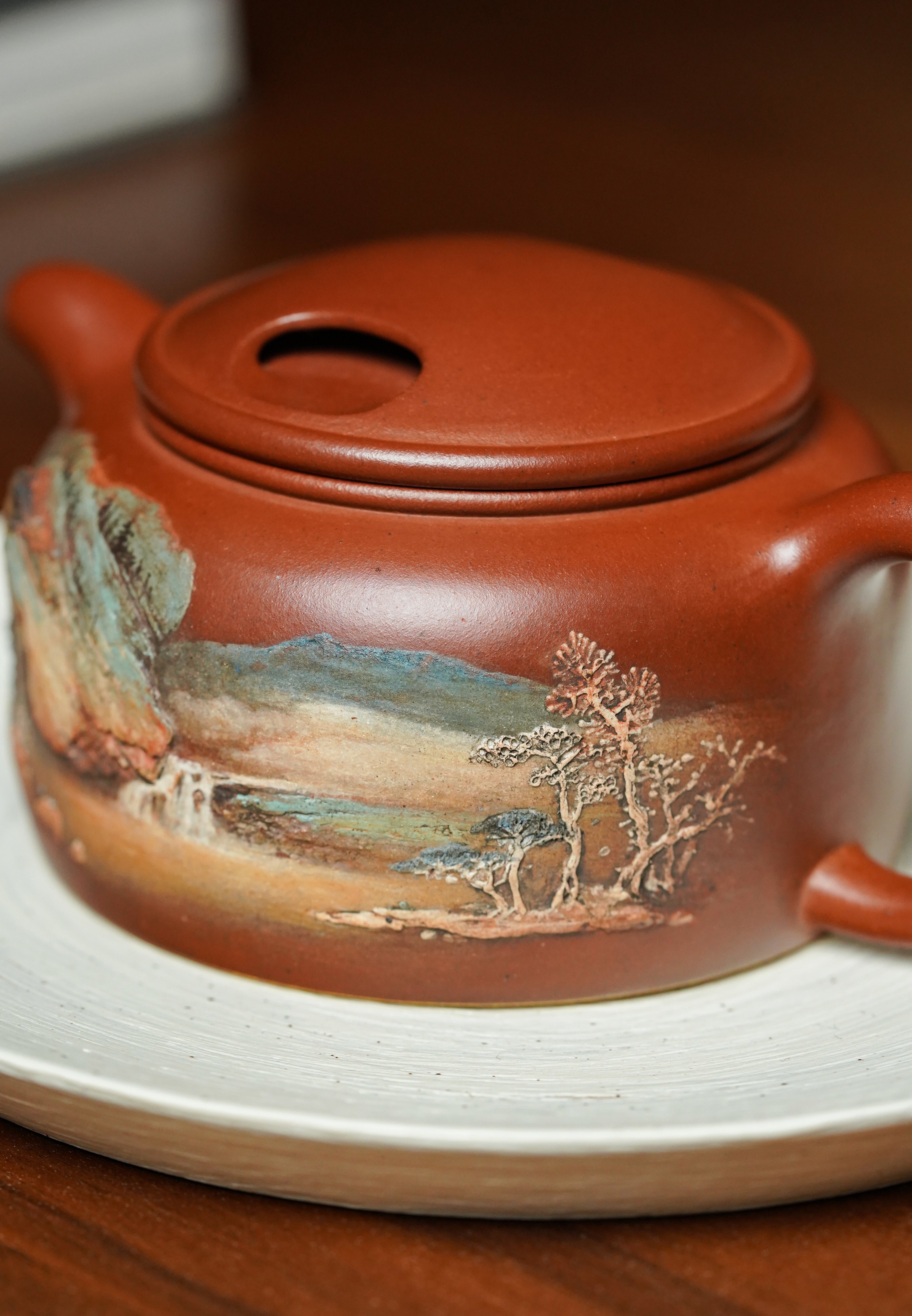 重器新品👍双宗师合璧·紫砂史巅峰 🇨🇳 紫砂界天花板｜何光宏·邱玉林联袂创作《牛盖莲子壶》原矿优质底槽清·260cc
