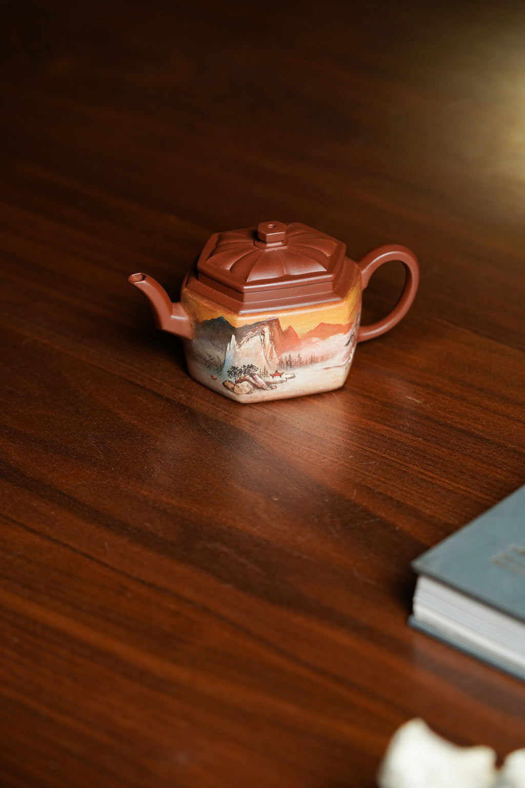 重器新品👍双宗师合璧·紫砂史巅峰 🇨🇳 紫砂界天花板｜何光宏·邱玉林联袂创作《六方锦绣壶》原矿优质底槽清·150cc