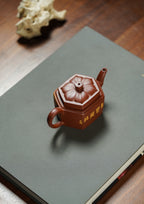重器新品👍双宗师合璧·紫砂史巅峰 🇨🇳 紫砂界天花板｜何光宏·邱玉林联袂创作《六方锦绣壶》原矿优质底槽清·150cc