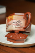 重器新品👍双宗师合璧·紫砂史巅峰 🇨🇳 紫砂界天花板｜何光宏·邱玉林联袂创作《六方锦绣壶》原矿优质底槽清·150cc
