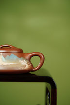 重器新品👍双宗师合璧·紫砂史巅峰 紫砂界天花板｜何光宏·邱玉林联袂创作《溪山石瓢壶》原矿优质底槽清·130cc
