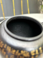 一器藏心经·紫砂纳万福｜郑求标大师｜双心经至尊藏品《匏尊壶》原矿极品朱泥还原烧·260cc